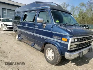 1995 Chevrolet Chevy Van z VIN 1GBEG25K1SF242663, wystawiony jako Copart lot #56105615 z przebiegiem 140 366 mil mil oraz Czysty tytuł • Clean title. Historia ofert i sprzedaży dostępna na DreamBid. Obrazek 14.