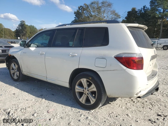 2010 Toyota Highlander Sport with VIN 5TDEK3EH1AS003021, listed as a Copart auction lot 78787504 with 161,208 mi miles and Salvage Title. Bid and sale history available at carsss.com. Image 2.