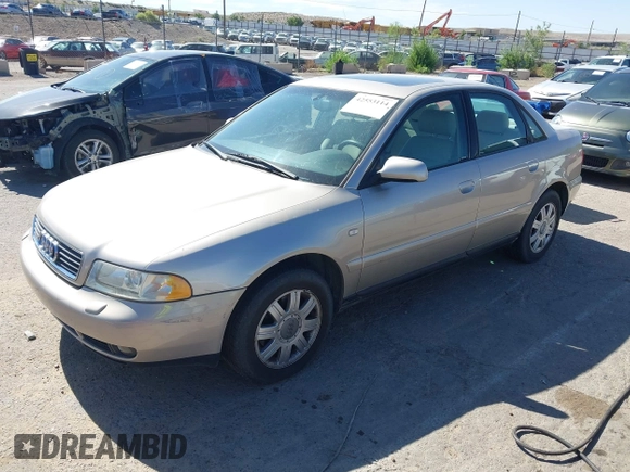 2000 Audi A4 with VIN WAUDC68D4YA074222, listed as a IAAI auction lot 42553114 with 102,815 mi miles and . Bid and sale history available at DreamBid. Image 2.
