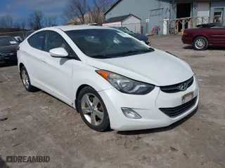 2012 Hyundai Elantra GLS PZEV with VIN 5NPDH4AE9CH150837, listed as a IAAI auction lot 41888818 with 86,210 mi miles. Bid and sale history available at carsss.com. Image 1.