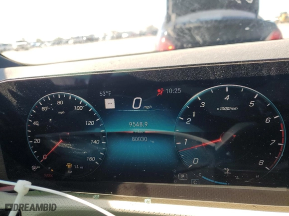 2022 Mercedes-Benz CLA with VIN W1K5J4GBXNN282245, listed as a Copart auction lot 47504475 with 80,030 mi miles and Salvage Title. Bid and sale history available at carsss.com. Image 9.