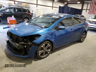 2014 Kia Forte EX with VIN KNAFX4A8XE5100826, listed as a Copart auction lot 47490905 with 123,266 mi miles and Salvage Title. Bid and sale history available at carsss.com. Image 1.