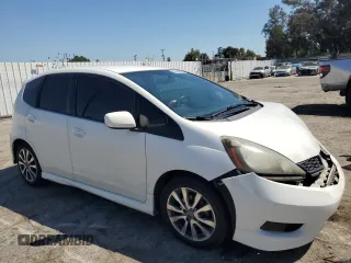2013 Honda Fit Sport with VIN JHMGE8H53DC068018, listed as a Copart auction lot 52614455 with 153,177 mi miles and Salvage Title. Bid and sale history available at carsss.com. Image 4.