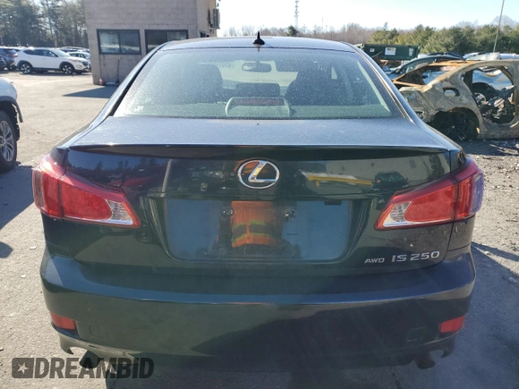 2011 Lexus IS 250 with VIN JTHCF5C25B5049625, listed as a Copart auction lot 47074985 with 227,769 mi miles and Salvage title. Bid and sale history available at DreamBid. Image 6.