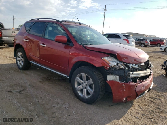 2006 Nissan Murano SE with VIN JN8AZ08W26W525638, listed as a Copart auction lot 66884083 with 184,381 mi miles and Salvage Title. Bid and sale history available at carsss.com. Image 4.