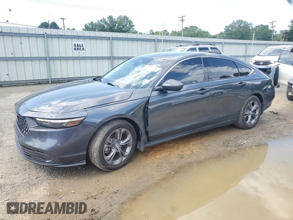 2024 Honda Accord EX с VIN 1HGCY1F36RA079454, выставлен на аукционе Copart как лот 55356185 с пробегом 15 640 миль миль и Списание • Salvage title. История ставок и продаж доступна на DreamBid. Изображение 1.