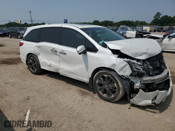 2022 Honda Odyssey Elite with VIN 5FNRL6H9XNB003436, listed as a Copart auction lot 59121205 with 102,579 mi miles and Non repairable. Bid and sale history available at DreamBid. Image 4.