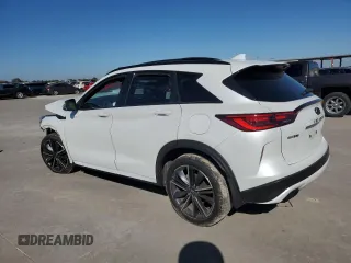 2024 Infiniti QX50 Sport z VIN 3PCAJ5FA2RF101005, wystawiony jako Copart lot #80092394 z przebiegiem Nie podano mil oraz Szkoda całkowita • Salvage title. Historia ofert i sprzedaży dostępna na DreamBid. Obrazek 2.