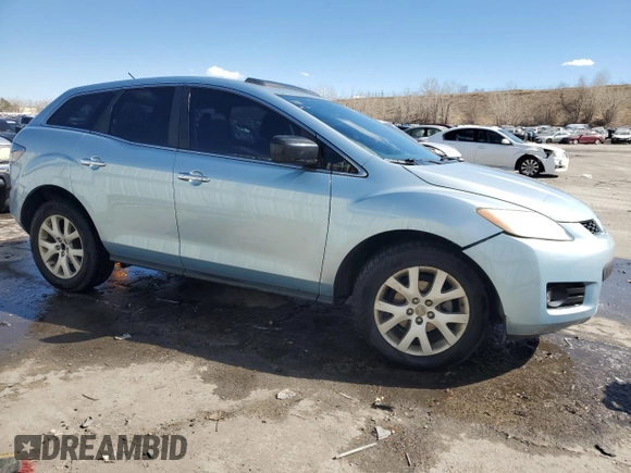 2007 Mazda CX-7 Sport with VIN JM3ER293070138174, listed as a Copart auction lot 46674635 with 191,095 mi miles and Salvage Title. Bid and sale history available at DreamBid. Image 4.