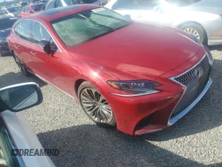 2018 Lexus LS with VIN JTHB51FF5J5005774, listed as a Copart auction lot 74082444 with 0 mi miles and Salvage Title. Bid and sale history available at carsss.com. Image 4.