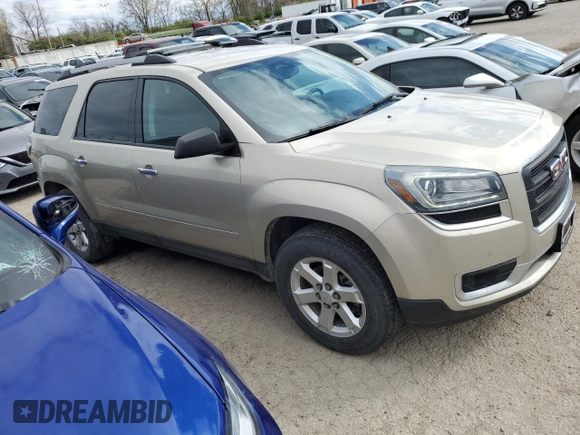 2013 GMC Acadia SLE with VIN 1GKKRPKD7DJ249861, listed as a Copart auction lot 48343844 with 95,130 mi miles and Salvage Title. Bid and sale history available at DreamBid. Image 4.