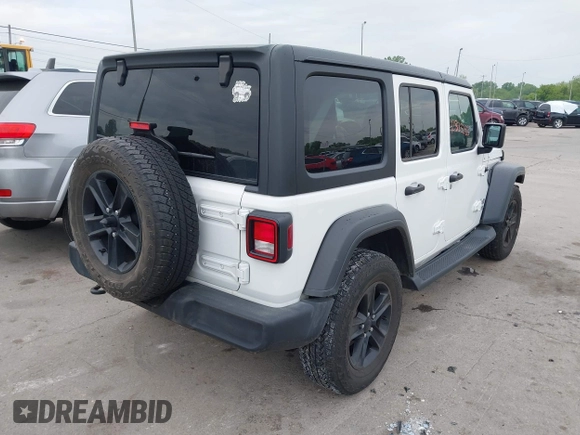 2018 Jeep Wrangler Unlimited Sport S z VIN 1C4HJXDG6JW222637, wystawiony jako IAAI lot #42333283 z przebiegiem 80 595 mil mil oraz . Historia ofert i sprzedaży dostępna na DreamBid. Obrazek 4.