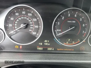 2015 BMW 4 Series 435i xDrive with VIN WBA3R5C57FK371612, listed as a Copart auction lot 49127135 with 75,823 mi miles and Salvage title. Bid and sale history available at DreamBid. Image 9.