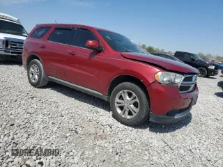 2013 Dodge Durango SXT with VIN 1C4RDJAG0DC617965, listed as a Copart auction lot 53346025 with 184,434 mi miles and Clean Title. Bid and sale history available at carsss.com. Image 4.