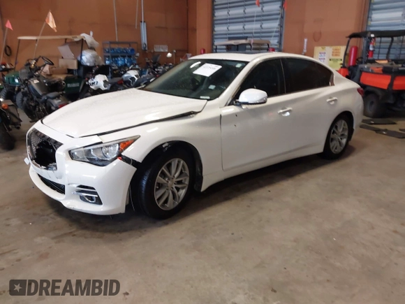 2014 Infiniti Q50 Premium z VIN JN1BV7AP0EM679026, wystawiony jako IAAI lot #42225108 z przebiegiem 96 656 mil mil oraz . Historia ofert i sprzedaży dostępna na DreamBid. Obrazek 18.
