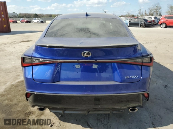 2025 Lexus IS with VIN JTHBZ1B2XS5083105, listed as a Copart auction lot 44640305 with 724 mi miles and Salvage Title. Bid and sale history available at carsss.com. Image 6.