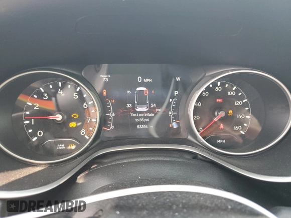 2021 Jeep Compass 80th Anniversary с VIN 3C4NJDEB7MT519060, выставлен на аукционе Copart как лот 52713735 с пробегом 53 394 миль миль и Списание • Salvage title. История ставок и продаж доступна на DreamBid. Изображение 9.