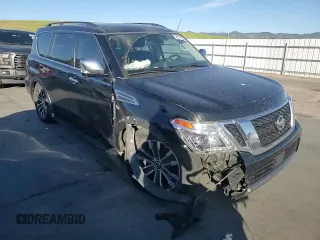 2020 Nissan Armada SL with VIN JN8AY2NC1L9619173, listed as a Copart auction lot 58111894 with 89,269 mi miles and Salvage Title. Bid and sale history available at carsss.com. Image 12.