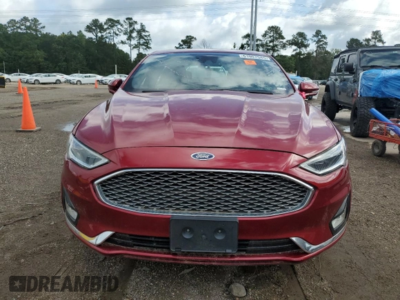 2019 Ford Fusion Titanium with VIN 3FA6P0D99KR206523, listed as a Copart auction lot 61007545 with 87,715 mi miles and Clean title. Bid and sale history available at DreamBid. Image 5.