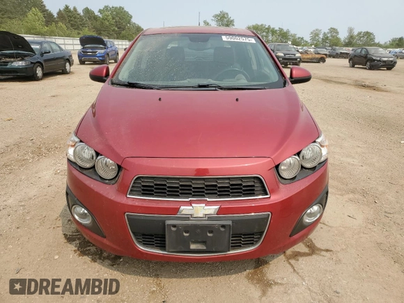 2012 Chevrolet Sonic LTZ with VIN 1G1JE6SH7C4111176, listed as a Copart auction lot 59002575 with 116,640 mi miles and Salvage title. Bid and sale history available at DreamBid. Image 5.