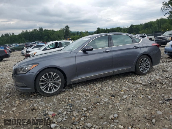 2016 Hyundai Genesis 3.8L with VIN KMHGN4JE2GU116140, listed as a Copart auction lot 59967204 with 134,966 mi miles and Salvage Title. Bid and sale history available at carsss.com. Image 1.
