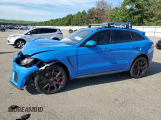 2019 Jaguar F-Pace SVR z VIN SADCZ2EE9KA615117, wystawiony jako Copart lot #63616373 z przebiegiem 23 489 mil mil oraz . Historia ofert i sprzedaży dostępna na DreamBid. Obrazek 1.