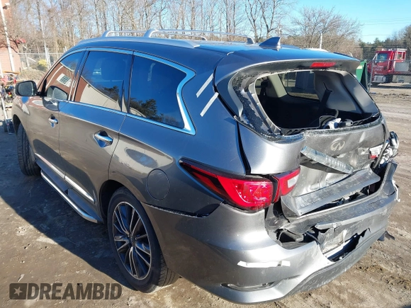 2017 Infiniti QX60 with VIN 5N1DL0MN2HC519510, listed as a IAAI auction lot 41705079 with 83,696 mi miles and . Bid and sale history available at DreamBid. Image 3.