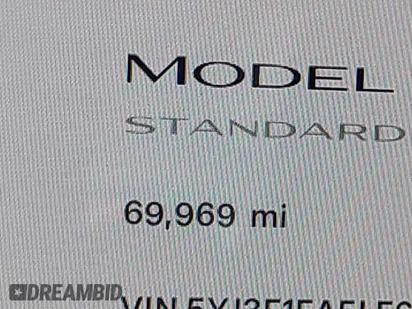 2020 Tesla Model 3 Standard Range Plus with VIN 5YJ3E1EA5LF644282, listed as a IAAI auction lot 41710124 with 69,969 mi miles and . Bid and sale history available at DreamBid. Image 14.
