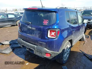 2017 Jeep Renegade Limited z VIN ZACCJBDB4HPE54095, wystawiony jako IAAI lot #41680686 z przebiegiem 110 123 mil mil oraz . Historia ofert i sprzedaży dostępna na DreamBid. Obrazek 4.