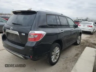 2010 Toyota Highlander Hybrid with VIN JTEBW3EH1A2040483, listed as a Copart auction lot 87002754 with 0 mi miles and Salvage Title. Bid and sale history available at carsss.com. Image 3.