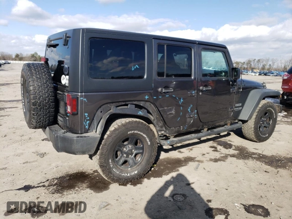 2018 Jeep Wrangler JK Unlimited Sport with VIN 1C4BJWDG9JL894502, listed as a Copart auction lot 89360855 with 100,944 mi miles and Salvage Title. Bid and sale history available at carsss.com. Image 3.