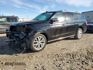 2018 Ford Expedition Max Platinum with VIN 1FMJK1MT7JEA07214, listed as a Copart auction lot 76308414 with 185,411 mi miles and Non repairable. Bid and sale history available at DreamBid. Image 1.