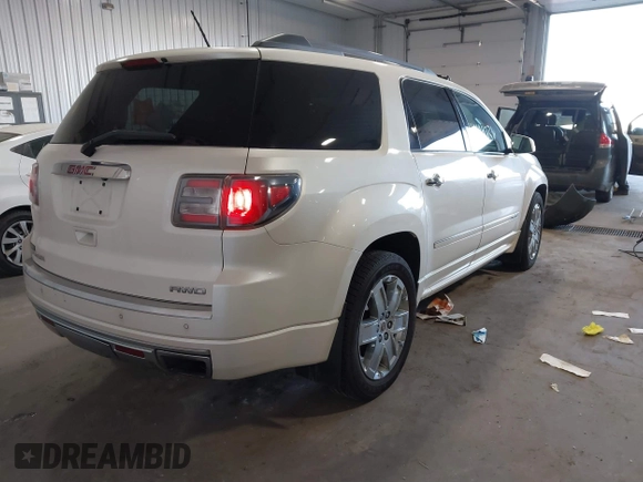 2013 GMC Acadia Denali with VIN 1GKKVTKD3DJ209037, listed as a IAAI auction lot 41449731 with 163,917 mi miles. Bid and sale history available at carsss.com. Image 4.