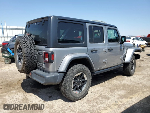 2019 Jeep Wrangler Unlimited Sahara with VIN 1C4HJXEN4KW507772, listed as a Copart auction lot 52104825 with 74,527 mi miles and Clean title. Bid and sale history available at DreamBid. Image 3.