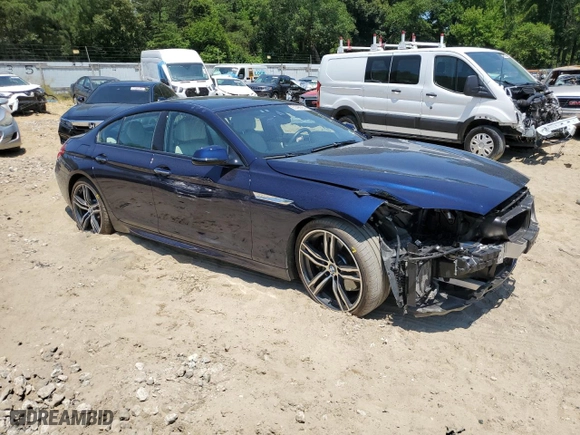 2019 BMW 6 Series 650i with VIN WBA6D4C54KGA01093, listed as a Copart auction lot 61496984 with 23,951 mi miles and Salvage Title. Bid and sale history available at carsss.com. Image 4.