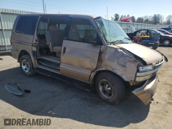1998 Chevrolet Astro with VIN 1GNEL19W7WB182424, listed as a Copart auction lot 49575185 with 131,741 mi miles and Salvage Title. Bid and sale history available at carsss.com. Image 4.