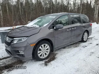 2018 Honda Odyssey EX-L z VIN 5FNRL6H66JB502556, wystawiony jako Copart lot #81995684 z przebiegiem 199 440 mil mil oraz Nie do naprawy • Non repairable. Historia ofert i sprzedaży dostępna na DreamBid. Obrazek 1.