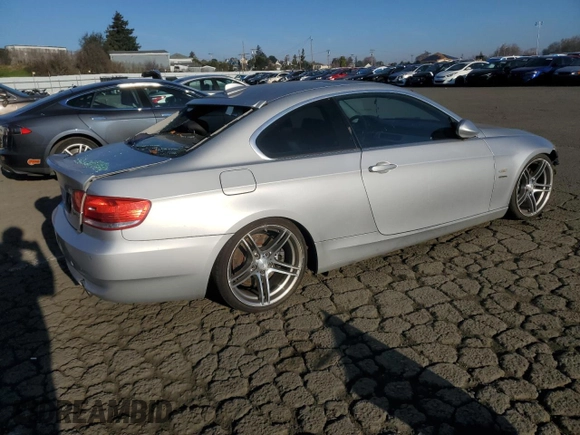 2007 BMW 3 Series 335i with VIN WBAWB73537PV82615, listed as a Copart auction lot 88276155 with 128,843 mi miles and Salvage Title. Bid and sale history available at carsss.com. Image 3.