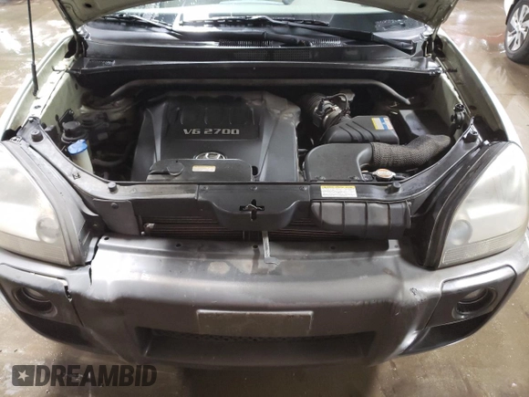 2007 Hyundai Tucson SE with VIN KM8JN12D77U589932, listed as a Copart auction lot 76968704 with 76,996 mi miles and Salvage Title. Bid and sale history available at carsss.com. Image 11.
