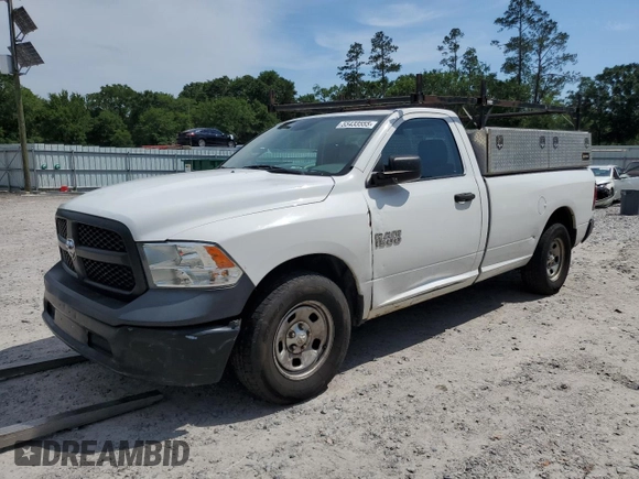 2017 Ram 1500 Tradesman with VIN 3C6JR6DG7HG648888, listed as a Copart auction lot 55433555 with 127,715 mi miles and Salvage title. Bid and sale history available at DreamBid. Image 1.