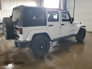 2017 Jeep Wrangler Unlimited Sahara z VIN 1C4BJWEG4HL701813, wystawiony jako Copart lot #60147255 z przebiegiem 49 924 mil mil oraz Szkoda całkowita • Salvage title. Historia ofert i sprzedaży dostępna na DreamBid. Obrazek 3.