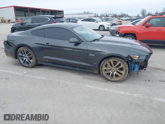2016 Ford Mustang GT with VIN 1FA6P8CF2G5251819, listed as a IAAI auction lot 41542729 with 48,715 mi miles. Bid and sale history available at carsss.com. Image 1.
