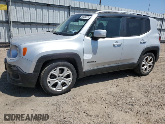 2017 Jeep Renegade Limited with VIN ZACCJADB6HPF81148, listed as a Copart auction lot 51928435 with 127,062 mi miles and Salvage title. Bid and sale history available at DreamBid. Image 1.