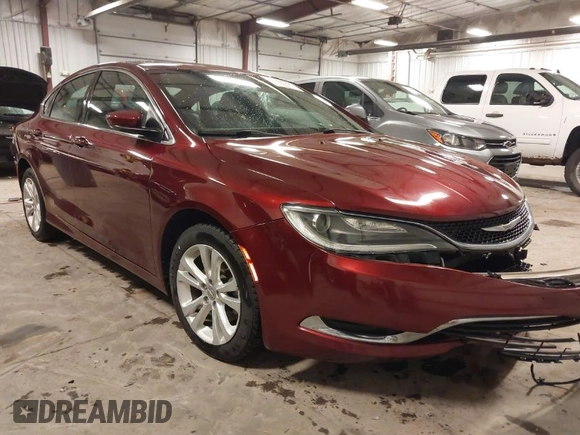 2016 Chrysler 200 Limited with VIN 1C3CCCAB6GN154512, listed as a IAAI auction lot 41408938 with 119,793 mi miles. Bid and sale history available at carsss.com. Image 1.