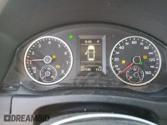 2012 Volkswagen Tiguan LE with VIN WVGAV7AXXCW568697, listed as a Copart auction lot 43210435 with 181,249 mi miles and Salvage title. Bid and sale history available at DreamBid. Image 9.
