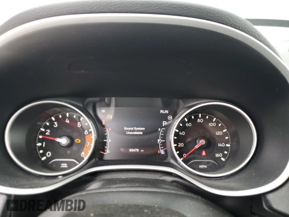 2017 Jeep Compass Latitude z VIN 3C4NJDBB1HT650771, wystawiony jako Copart lot #58190405 z przebiegiem 93 470 mil mil oraz Szkoda całkowita • Salvage title. Historia ofert i sprzedaży dostępna na DreamBid. Obrazek 9.