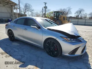 2022 Lexus ES 300h F Sport with VIN 58AGA1C1XNU015664, listed as a Copart auction lot 48647905 with 24,173 mi miles and Salvage title. Bid and sale history available at DreamBid. Image 4.