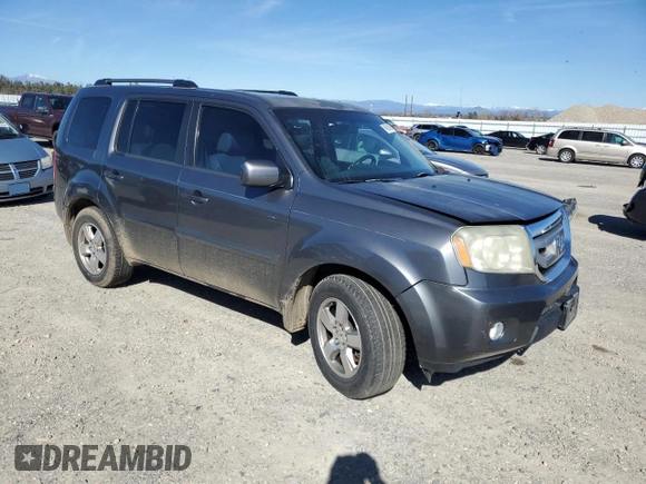 2011 Honda Pilot EX-L with VIN 5FNYF3H67BB030564, listed as a Copart auction lot 46863995 with 204,027 mi miles and Salvage Title. Bid and sale history available at carsss.com. Image 4.