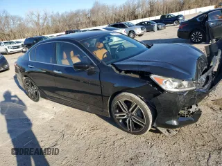 2017 Honda Accord Sedan Sport with VIN 1HGCR2F58HA302502, listed as a Copart auction lot 48702245 with 79,994 mi miles and Salvage Title. Bid and sale history available at carsss.com. Image 4.