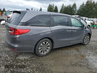 2024 Honda Odyssey EX-L with VIN 5FNRL6H66RB007026, listed as a Copart auction lot 51285525 with 22,382 mi miles and Salvage Title. Bid and sale history available at DreamBid. Image 3.